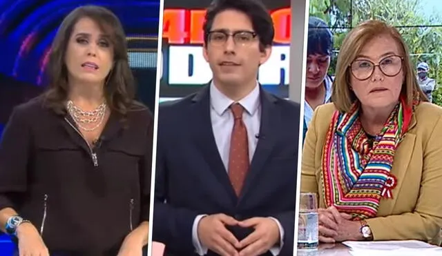 Día, D, Cuarto Poder y Punto Final compiten por la preferencia del público. Foto: captura de ATV/ captura de América TV/ captura de Latina