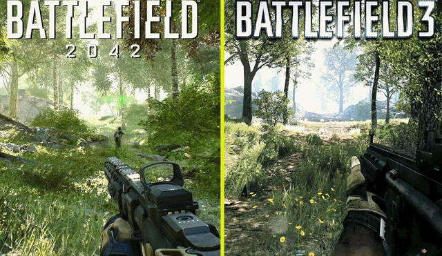 Battlefield 2042 llegará con Portal, un modo de juego que recoge elementos de los mejores títulos de la saga remasterizados. Los usuarios no esperaron más y ya iniciaron las comparaciones. Foto: YouTube/Cycu1/EA
