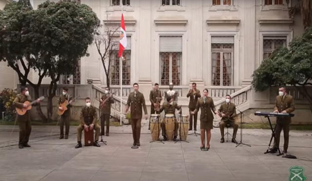 En la embajada del Perú en Chile se rindió un homenaje musical con motivo de los 200 años de independencia del país. Foto: captura de TVCarabineros
