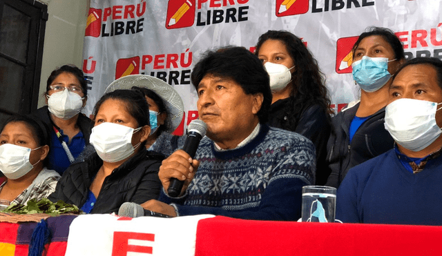 Evo Morales espera que Castillo impulse el megapuerto en Ilo. Foto: Gianella Aguirre / URPI -LR