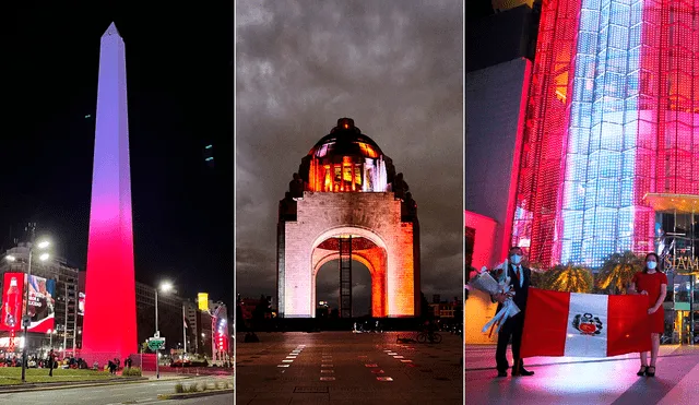 En muchos países del mundo rinden homenaje al Perú por sus 200 años de independencia. Foto: composición/Cancillería Perú