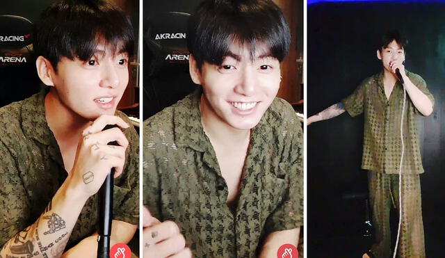 Tras dos meses de sospechas, finalmente Jungkook devela la verdad sobre su look. Foto: VLive