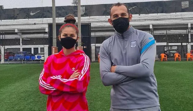 Adriana Lúcar y Hernán Barcos son los actuales goleadores de Alianza Lima. Foto: Instagram/Adriana Lúcar