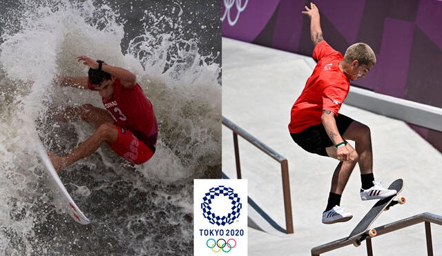 Lucca Mesinas y Angelo Caro fueron dos de los deportistas peruanos mejor ubicados en sus competencias de Tokio 2020. Foto: composición/AFP