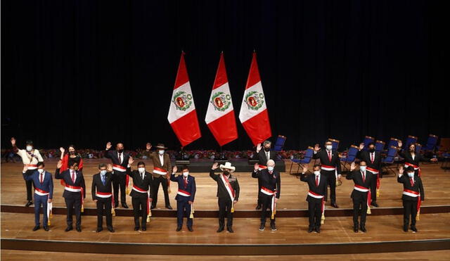 Ministros juraron por sus cargos en el Gran Teatro Nacional. Foto: Presidencia de la República