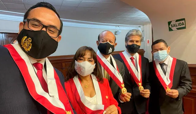 Son cinco los parlamentarios que fueron elegidos por el partido Somos Perú en las elecciones generales. Foto: Somos Perú/Twitter