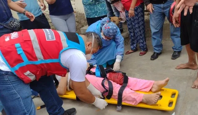 Mujer herida fue trasladada al hospital regional de Piura donde se viene recuperando. Foto: Cutivalú