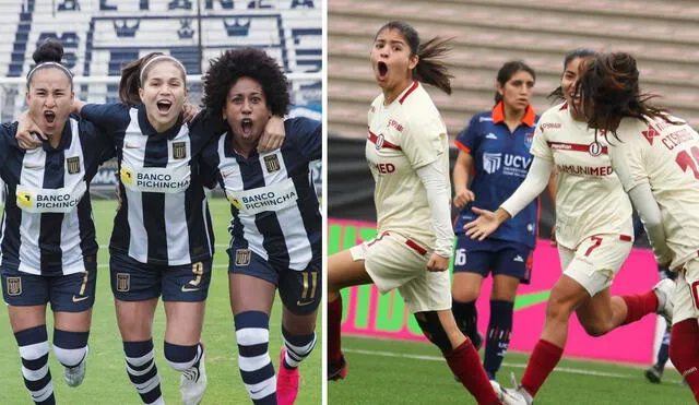 Alianza Lima y Universitario son los únicos equipos invictos en la Liga Femenina. Foto: composición/difusión