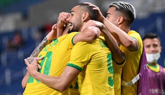 Brasil es el tercer clasificado de fútbol masculino en los JJ. OO. Foto: AFP