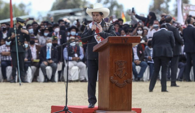 Pedro Castillo asumió la presidencia del Perú el último 28 de julio en una ceremonia llevada a cabo en el Congreso. Foto: Aldair Mejía/La República