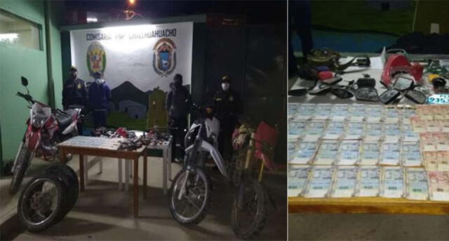 Policía también encontró entre sus pertenencias dinero en efectivo y repuestos de motos. Foto: PNP