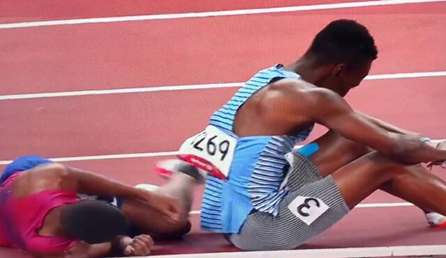 Los dos atletas quedaron fuera de la final de atletismo de 800 metros. Foto: captura/RTVE