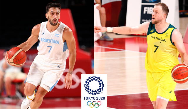 El partido Argentina vs. Australia definirá quién pasa a las semifinales del básquet de Tokio 2020. Foto: composición/AFP
