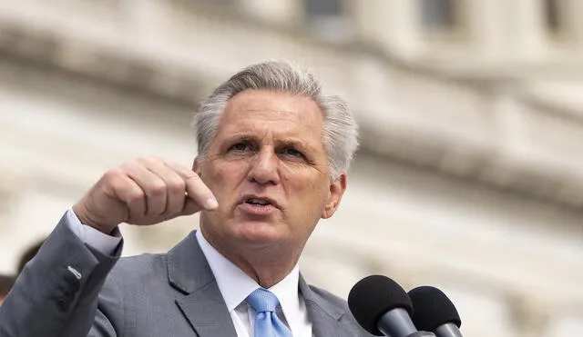 McCarthy la semana pasada habría calificado a Pelosi de "idiota". Foto: AFP