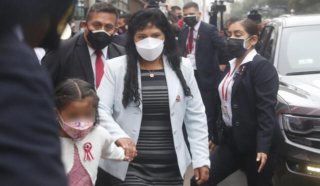 En la actividad, Lilia Paredes estuvo acompañada de la ministra de la Mujer, Anahí Durand. Foto: Carlos Contreras/La República