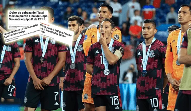 Selección mexicana recibió críticas tras perder la final de Copa Oro. Foto: AFP/composición La República