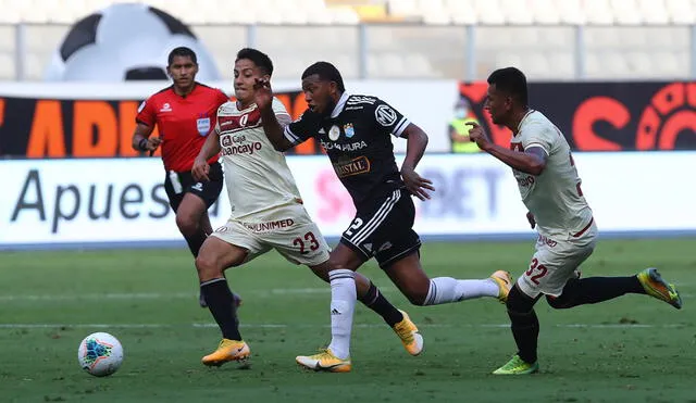 El último Universitario vs. Sporting Cristal terminó con victoria de los celestes por 1-0. Foto: Liga de Fútbol Profesional