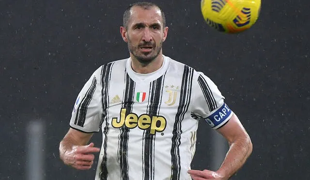 Giorgio Chiellini permanecerá en la Juventus hasta 2023. Foto: AFP