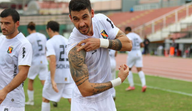 Fabio Pereyra fue uno de los goleadores en partido contra Binacional. Foto: Liga 1