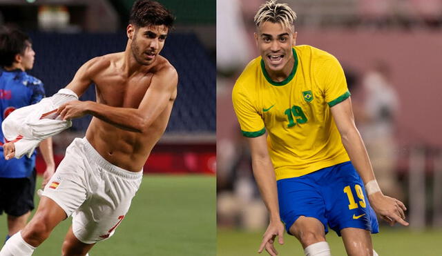 Brasil vs. España será la final de los Juegos Olímpicos Tokio 2020. Foto: Twitter / @SeFutbol @CBF_Futebol