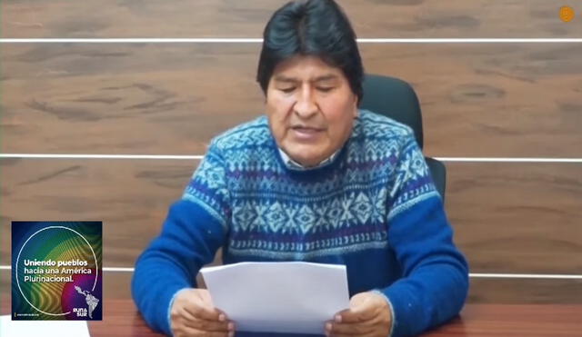 Evo Morales leyó el decálogo y lo difundió en redes sociales. Foto: captura de Facebook