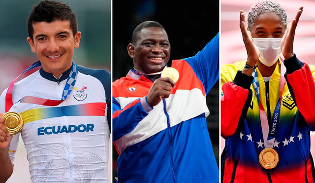 Ecuador, Cuba y Venezuela son algunos de los países con medallas de oro en estos Juegos Olímpicos. Foto: composición/EFE