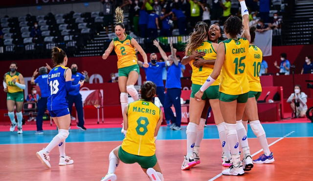 Brasil es gran favorita para entrar a la final del vóley femenino en Tokio 2021. Foto: Tokyo 2020