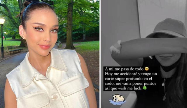 La miss Perú recurrió a las redes sociales para informar acerca de su accidente. Foto: Janick Maceta/ Instagram