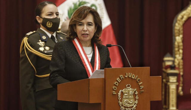 Barrios asumió la presidencia del Poder Judicial el último 4 de enero. Foto: Antonio Melgarejo/La República