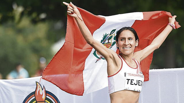 Experiencia. La ‘Hija de Junín’ logró la medalla de oro en los Juegos Panamericanos Lima 2019. Esta es su tercera Olimpiada. Foto: Federación Peruana de Atletismo