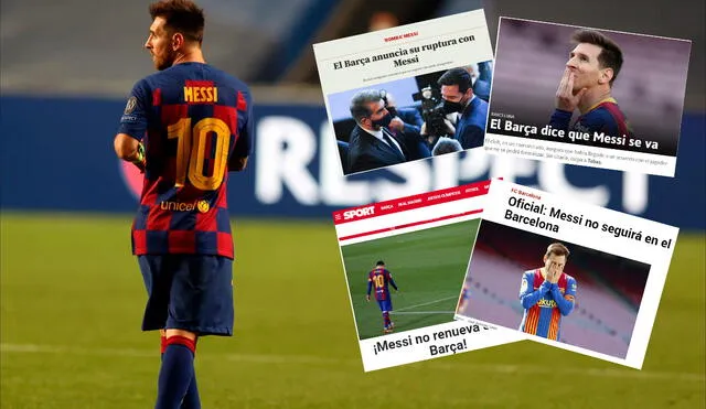 Lionel Messi tendrá que jugar en otro club por primera vez en su carrera. Foto: composición/EFE