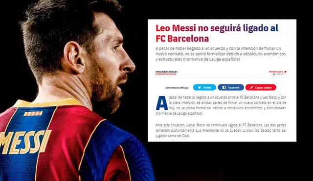 El FC Barcelona confirmó en su comunicado los rumores surgidos en la prensa europea. Foto: composición de Gerson Cardoso/La República