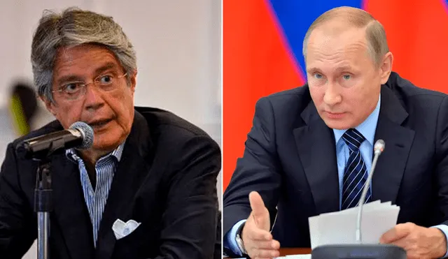 Lasso invitó a Putin para que visite Ecuador con el objetivo de profundizar la relación bilateral. Foto: composición/AFP