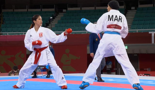 Alexandra Grande integró el grupo D en la disciplina karate modalidad kumite de Tokio 2020. Foto: La República