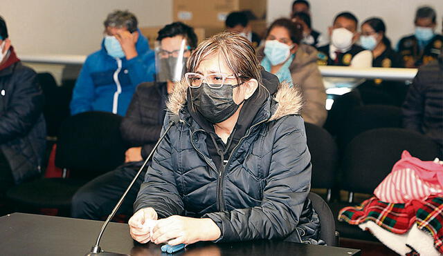 Audiencia. Ana Cecilia Aróstegui irá a prisión. Su hijo Sebastián Bazalar tendrá restricciones. Foto: difusión