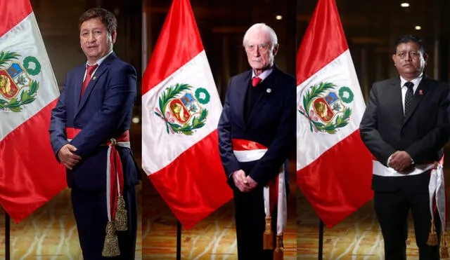 Guido Bellido, Héctor Béjar y Walter Montoya serían los primeros invitados al Congreso. Foto: Presidencia.