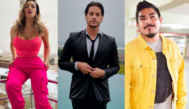 Aída Martínez compartió una fotografía del recuerdo al lado de Erick Elera y Andrés Wiese, actores que eran parte del elenco de la teleserie Al fondo hay sitio. Foto: Instagram