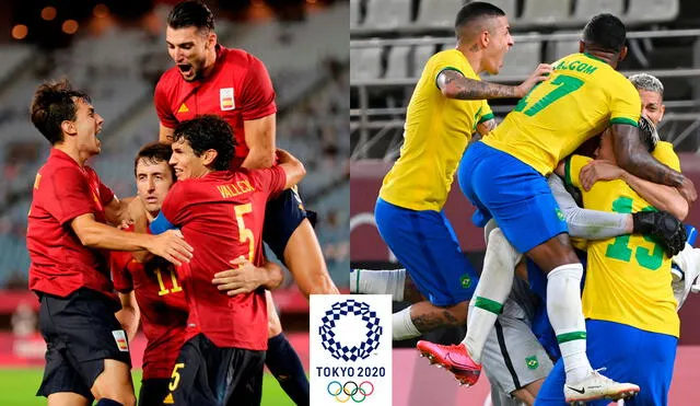 La final España vs. Brasil comienza a las 6.30 a. m. (hora peruana). Foto: composición/EFE/AFP
