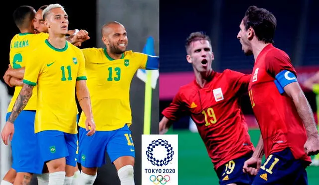 El compromiso Brasil vs. España se juega a partir de las 6.30 a. m. (hora peruana). Foto: composición/EFE