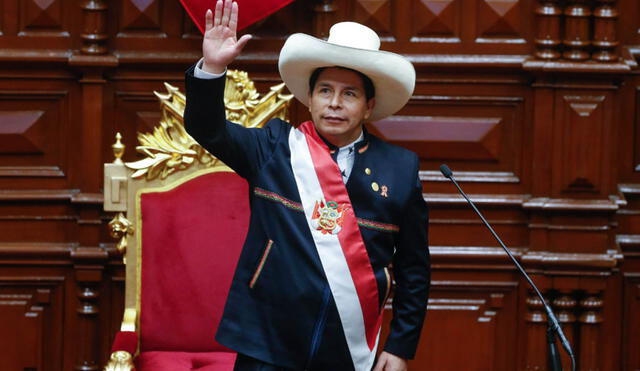 Castillo juró como presidente de la República el último 23 de julio. Foto: Presidencia