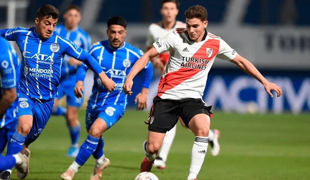 Godoy Cruz derrotó a River Plate por la Liga Profesional Argentina 2021. Foto: ESPN