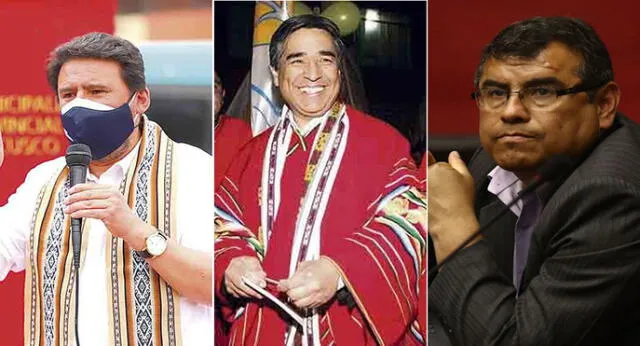 Víctor Boluarte, actual alcalde de Cusco; Luis Wilson, excandidato y Edgar Ochoa, excongresita. Foto: composición La República