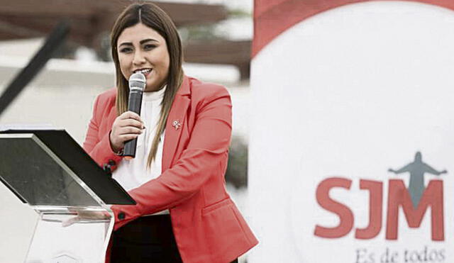 Alcaldesa. María Nina Garnica es sindicada como cabecilla de ‘’Los Elegantes de San John’'. Foto: difusión