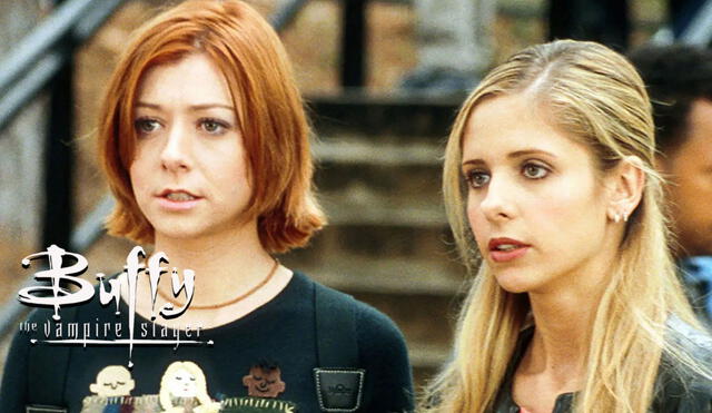 Willow y Buffy en una de las escenas de la serie. Foto: The WB