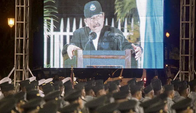 Poder. Daniel Ortega gobierna la nación centroamericana desde el 2007 y junto con su cónyuge de 70 años desde 2017, cuando asumió el cargo de vicepresidenta. Foto: AFP