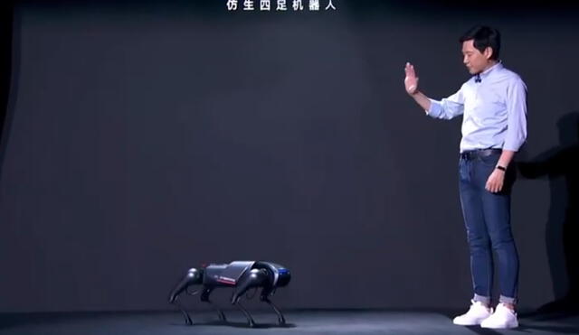 CyberDog de Xiaomi puede alcanzar una velocidad máxima de 3,2 metros por segundo. Foto: captura de YouTube