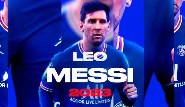 Lionel Messi firmó contrato con el PSG hasta 2023. Foto: captura PSG