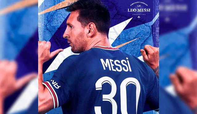 Lionel Messi vestirá el dorsal número 30 durante dos temporadas. Foto: PSG