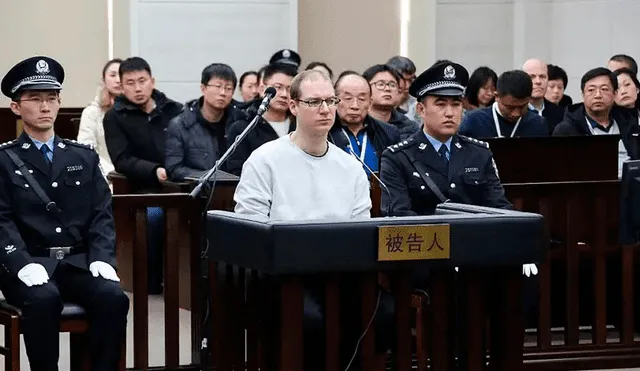 Schellenberg se declaró inocente y aseguró que había ido a China por turismo y apeló la condena. Foto: AFP