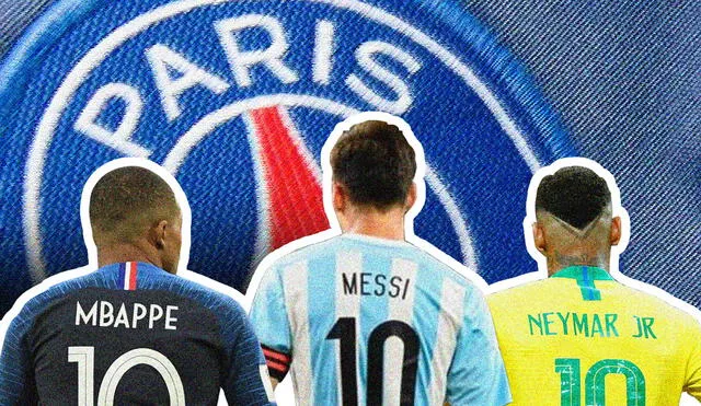 Messi, Neymar y Mbappé, el nuevo tridente. Foto: Difusión